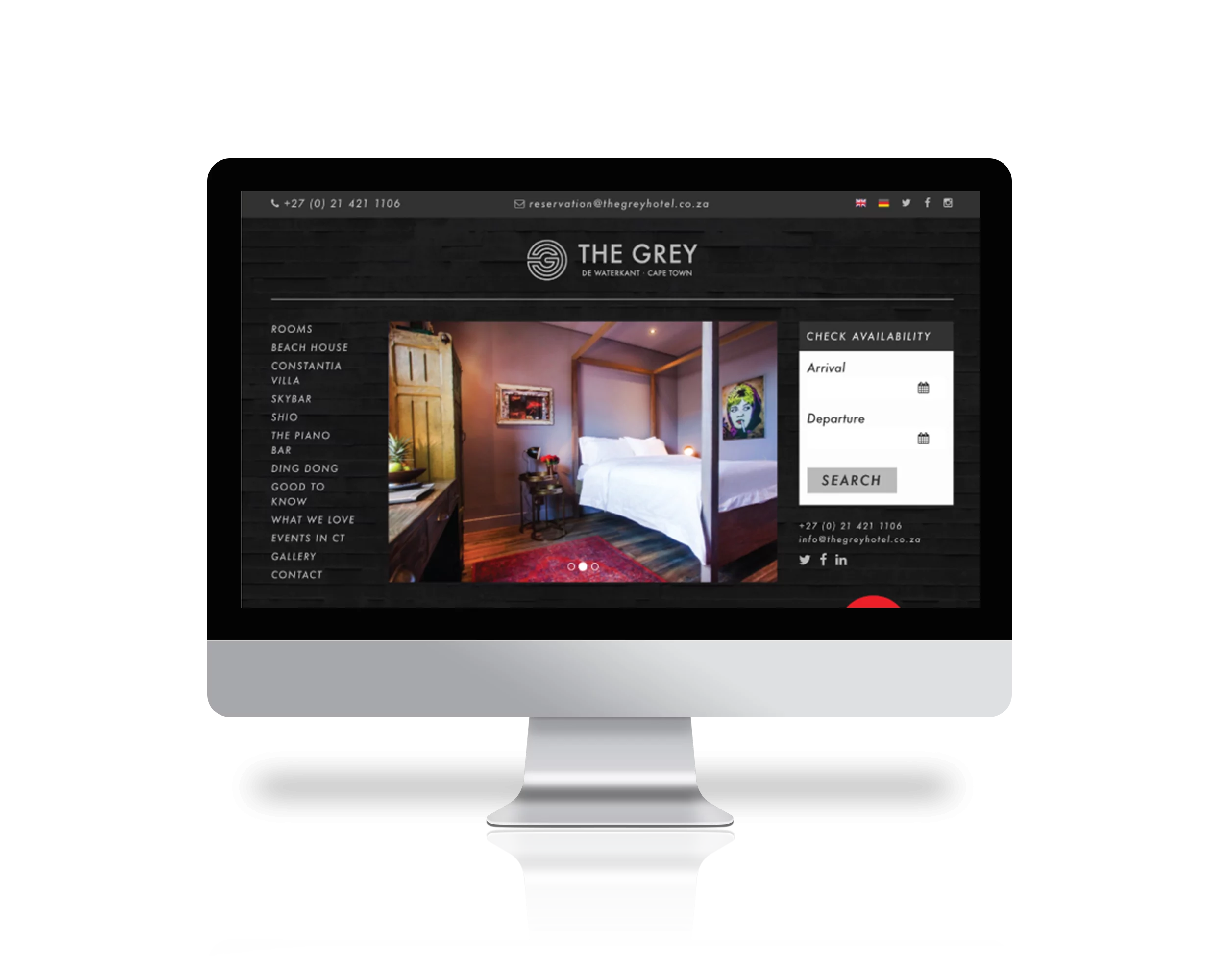 WordPress Website Design and Development for The Grey Hotel