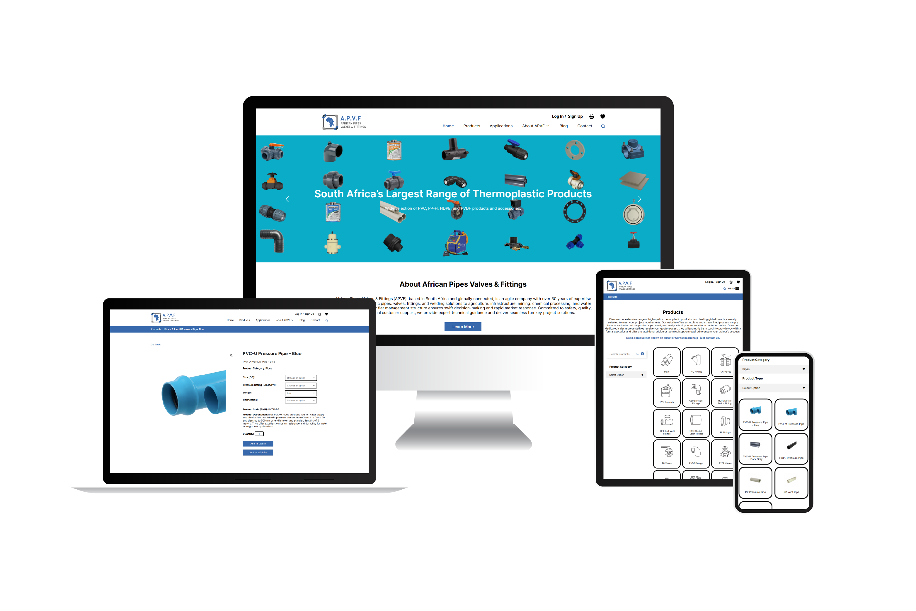 E-commerce Website Design For APVF