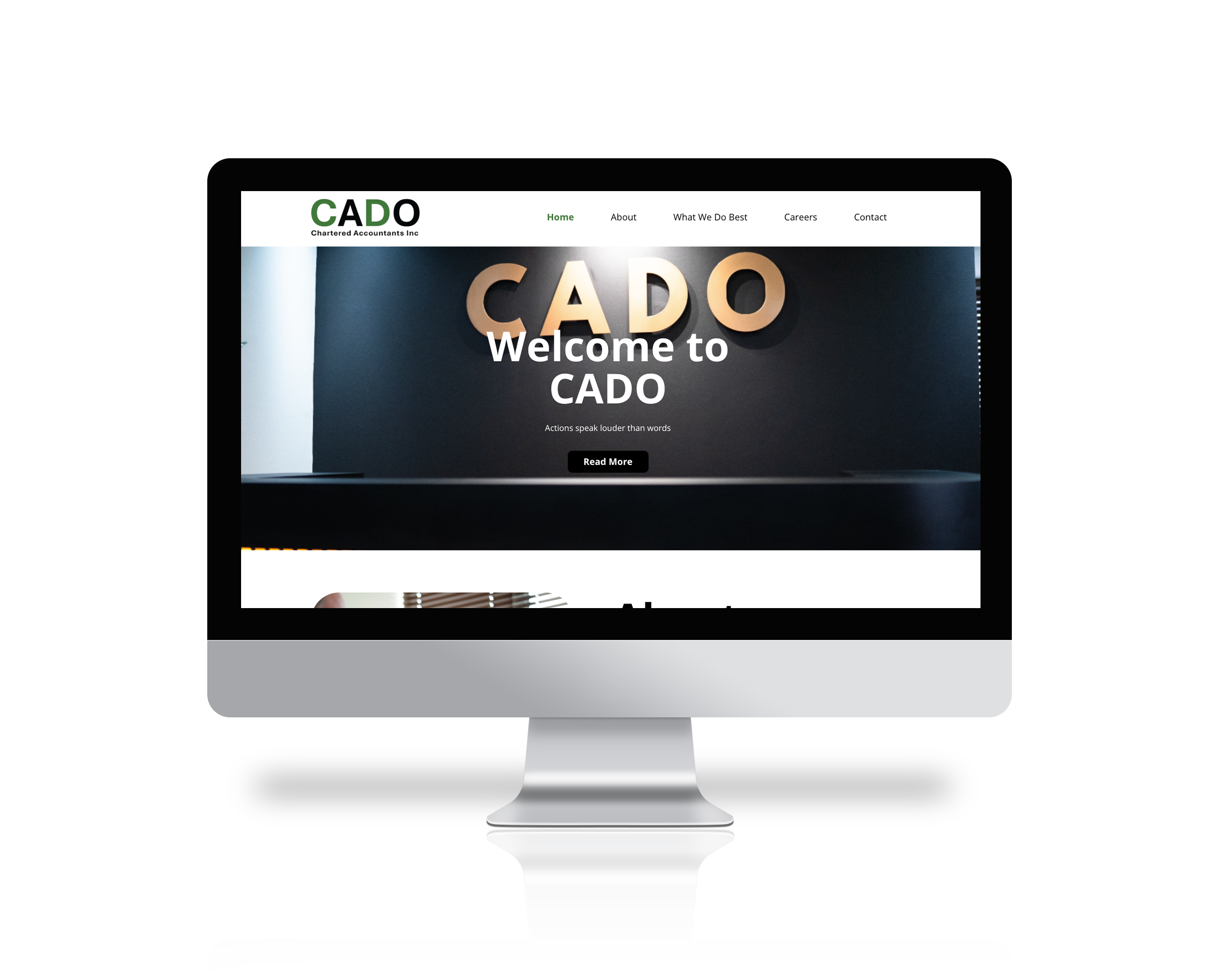 Logo Design + Custom Website Design & Development For CADO